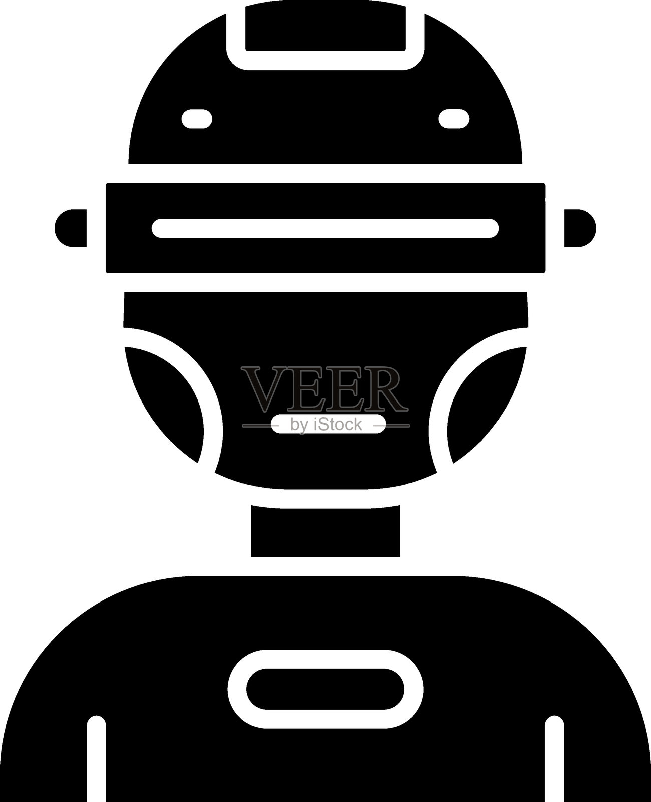 赛博格图标风格插画图片素材