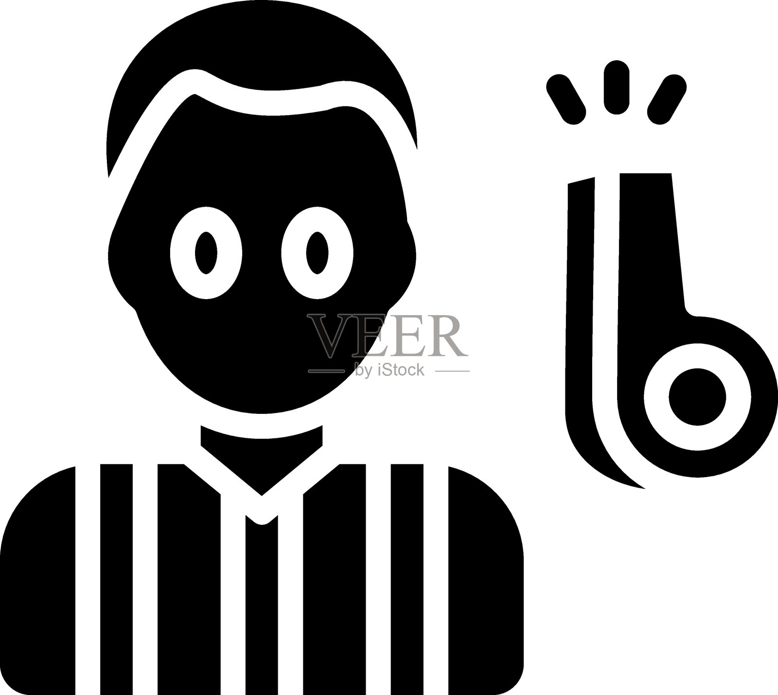 裁判图标风格插画图片素材