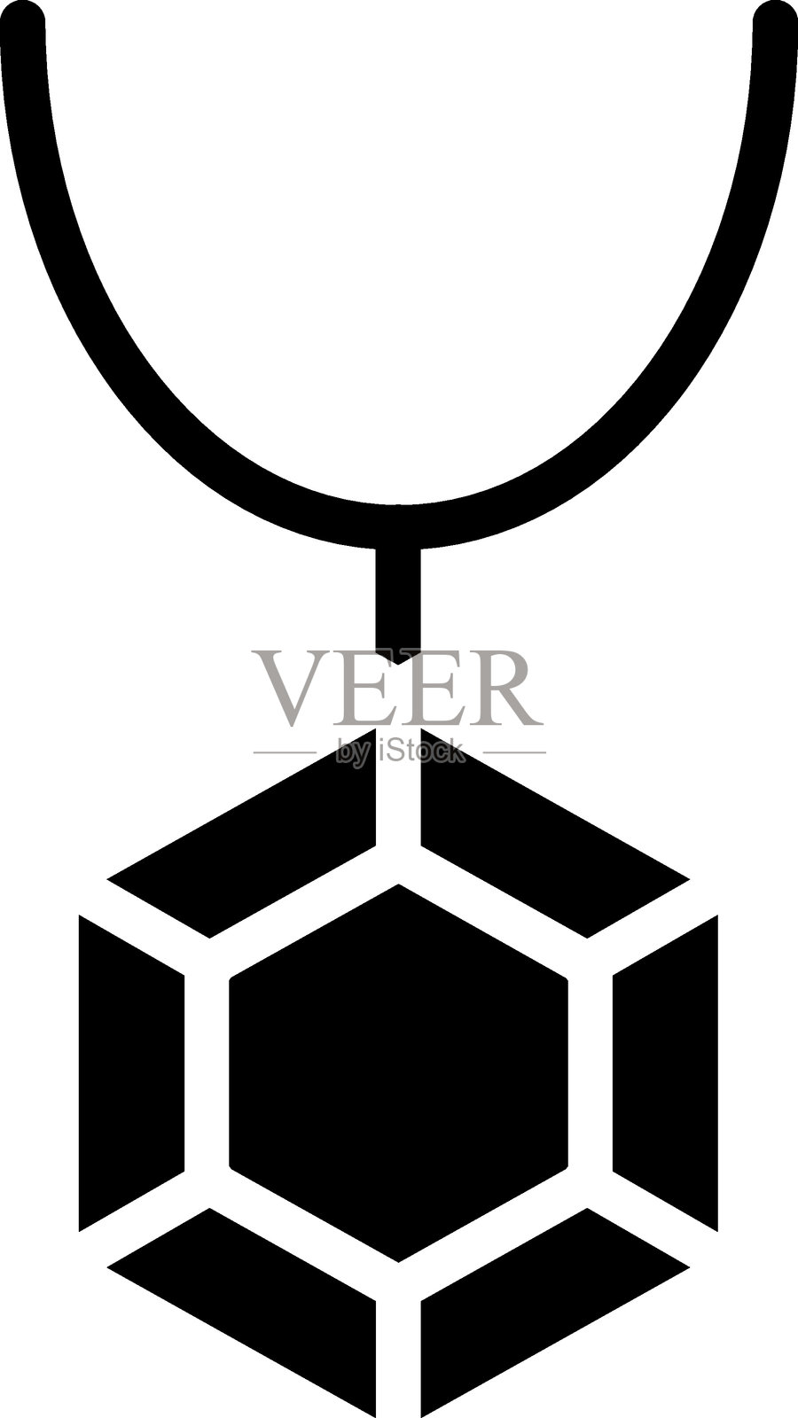 项链图标风格插画图片素材