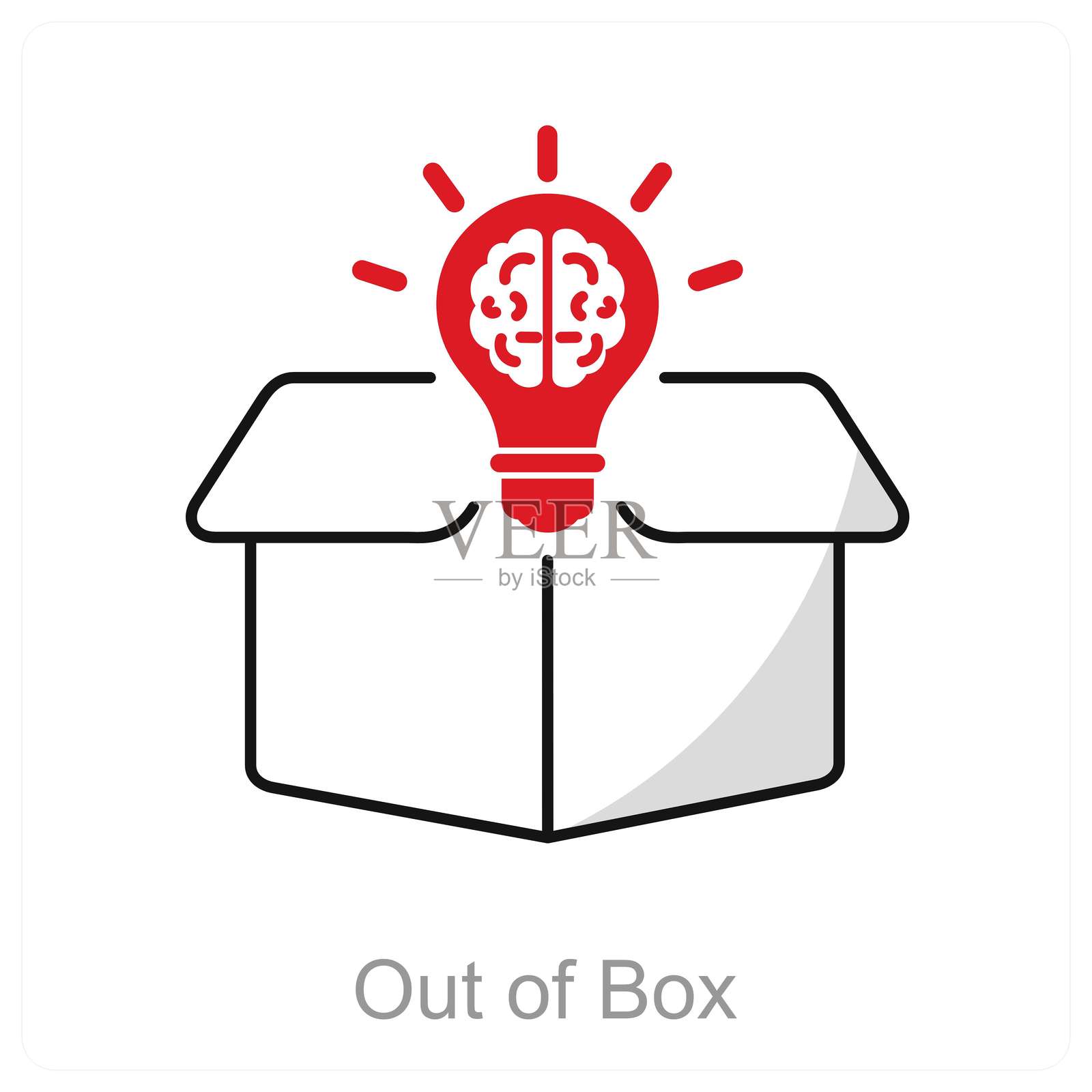 超出框架插画图片素材