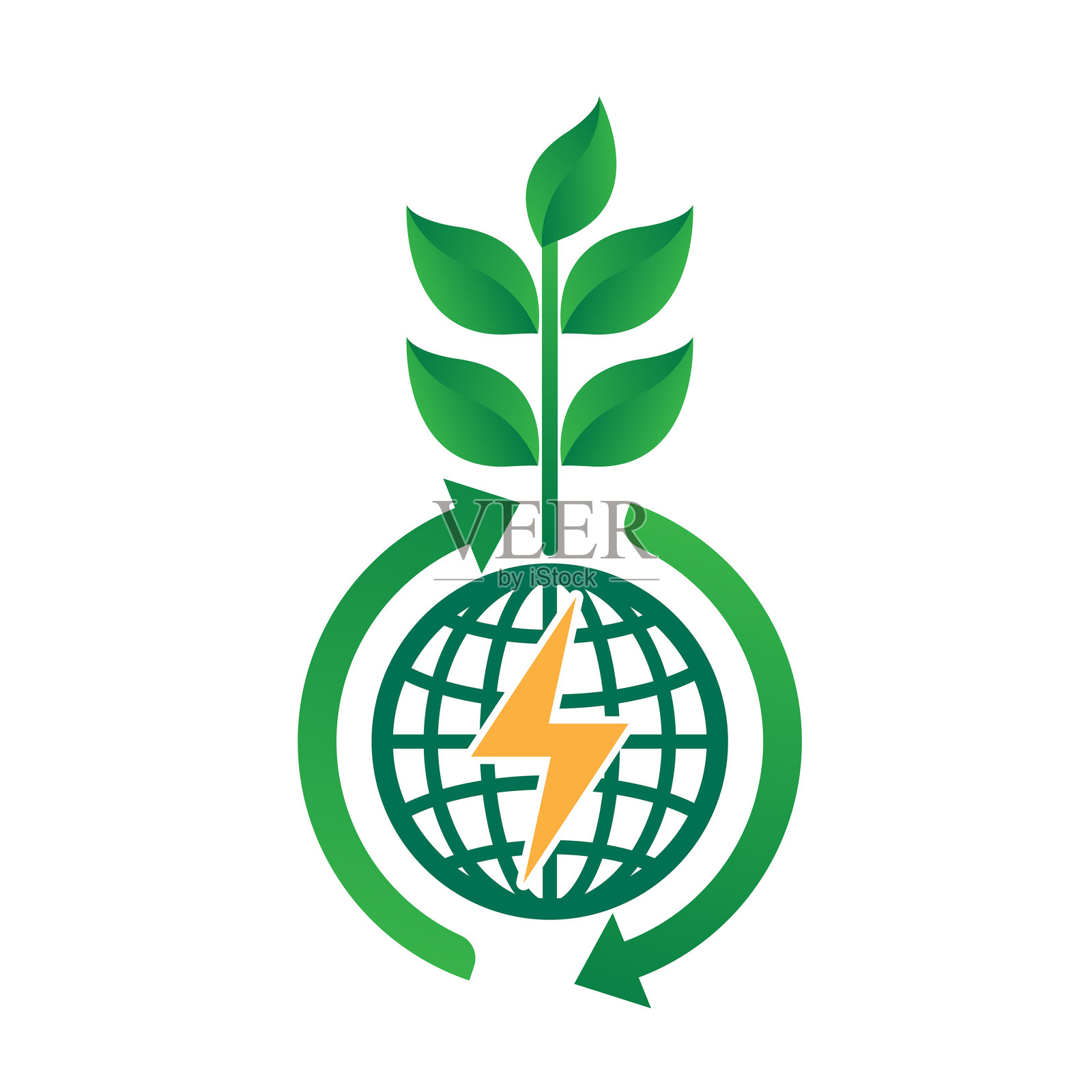 生态能源插画图片素材