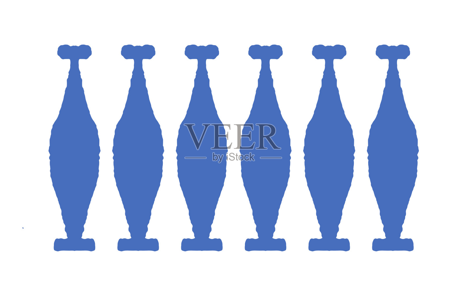 装饰性花瓶图案矢量插图插画图片素材