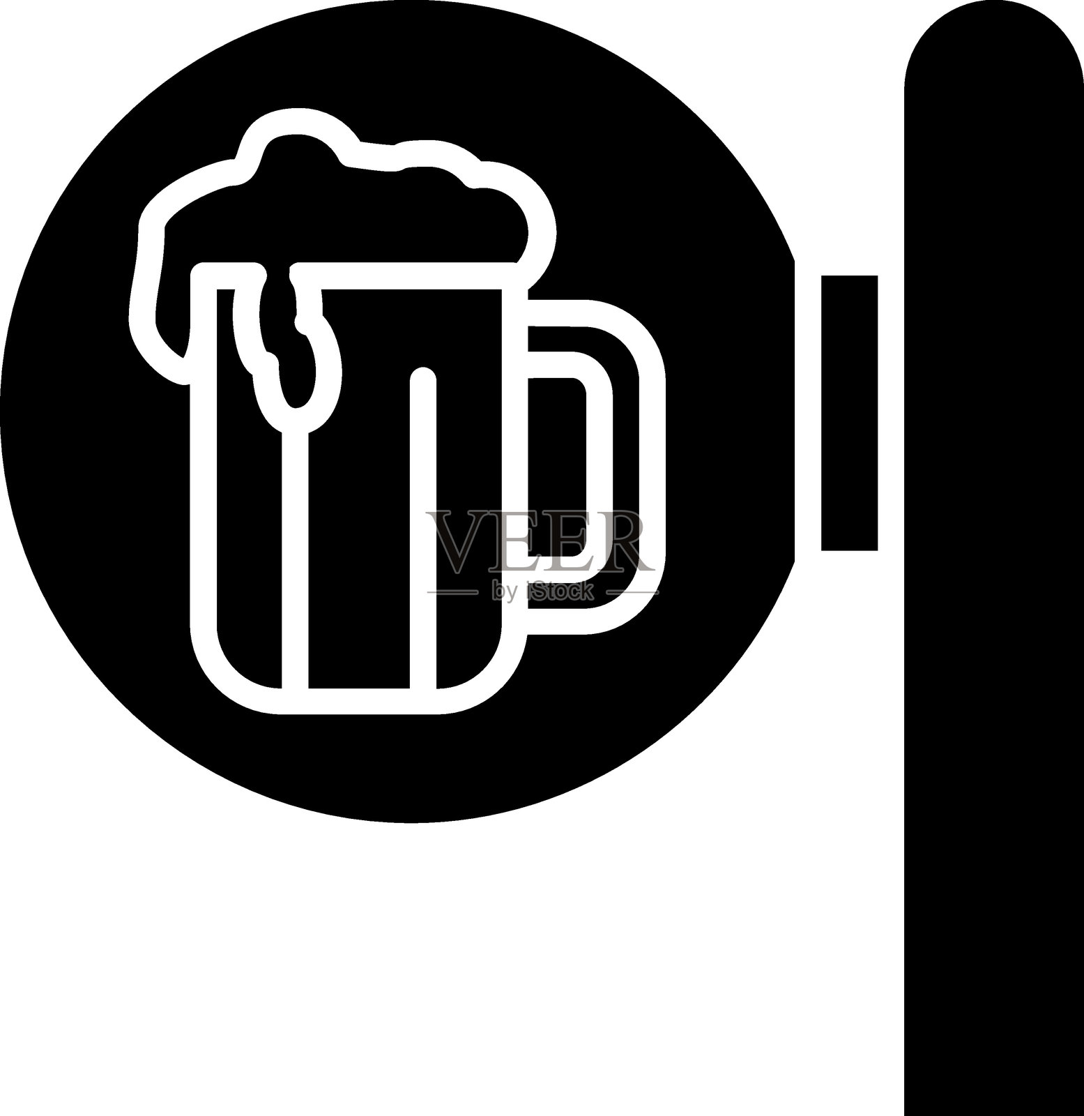 啤酒标志图标风格插画图片素材