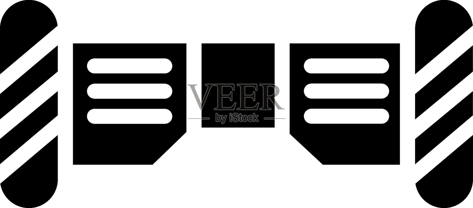 滑板车图标风格插画图片素材