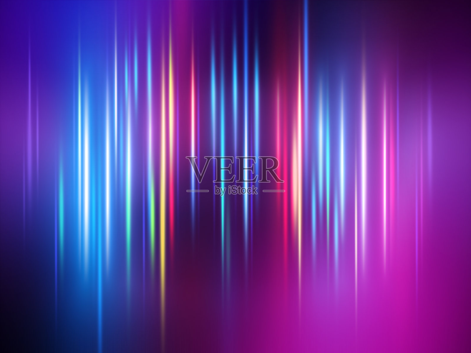 抽象背景，色彩斑斓的垂直霓虹线，虚拟北极光，极光。现代壁纸照片摄影图片