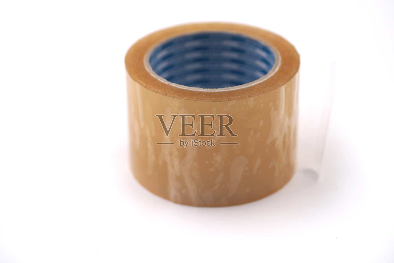 大块透明胶带孤立在白色背景上照片摄影图片