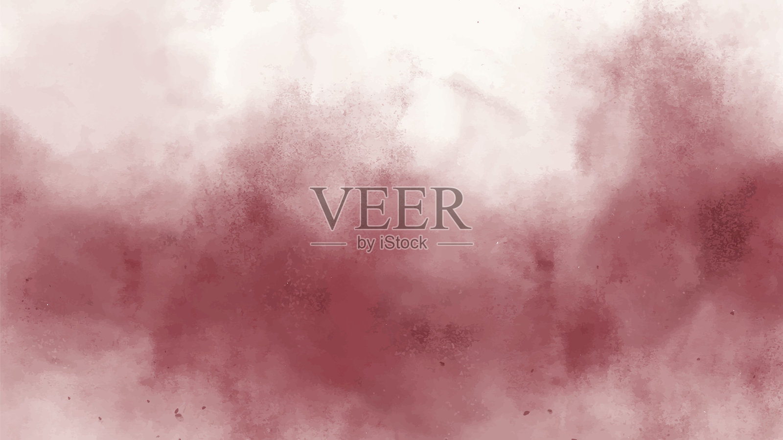 抽象的横向水彩背景。手绘矢量纹理。刷笔涂抹的柔和色彩水彩画。插画图片素材