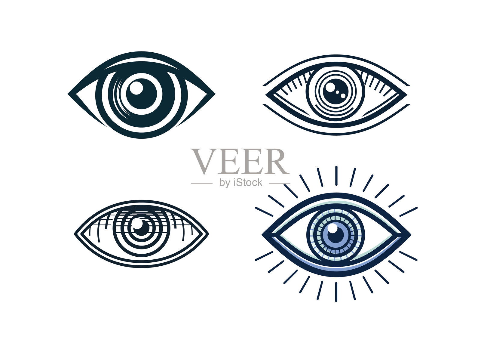 眼睛图标插画图片素材