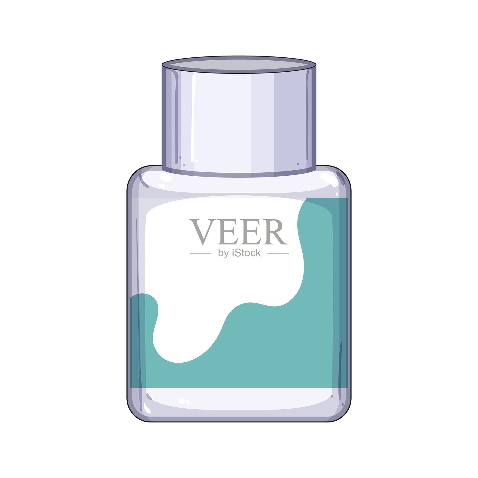 玉米淀粉粉末婴儿卡通矢量插图插画图片素材