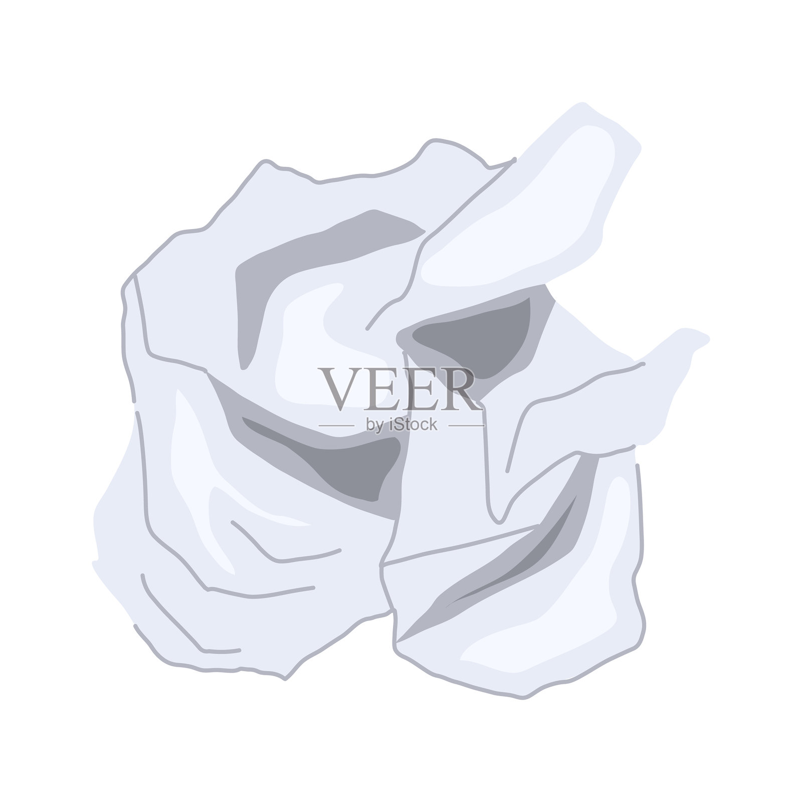 扔纸团的卡通矢量插图插画图片素材