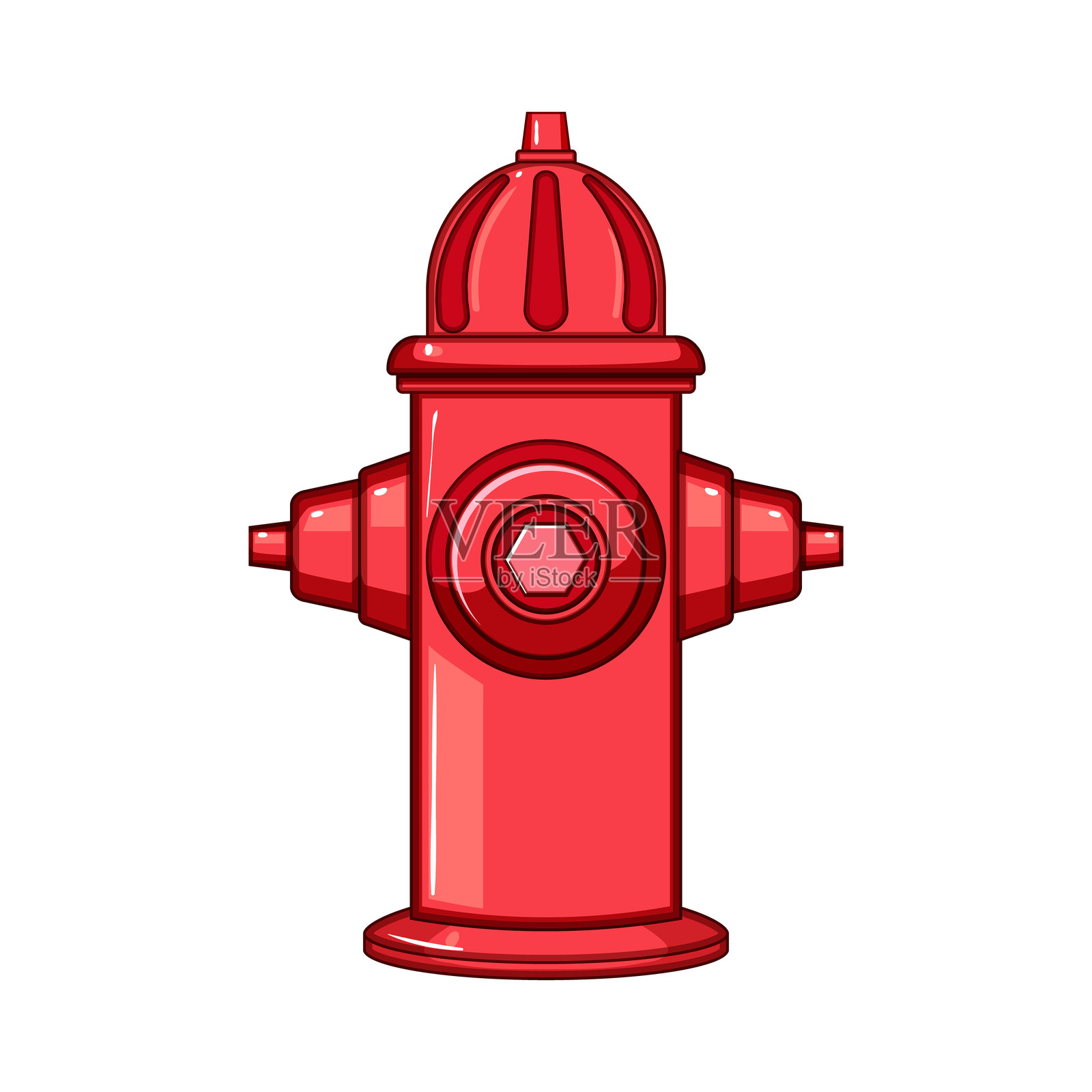 紧急消防栓卡通矢量插图插画图片素材