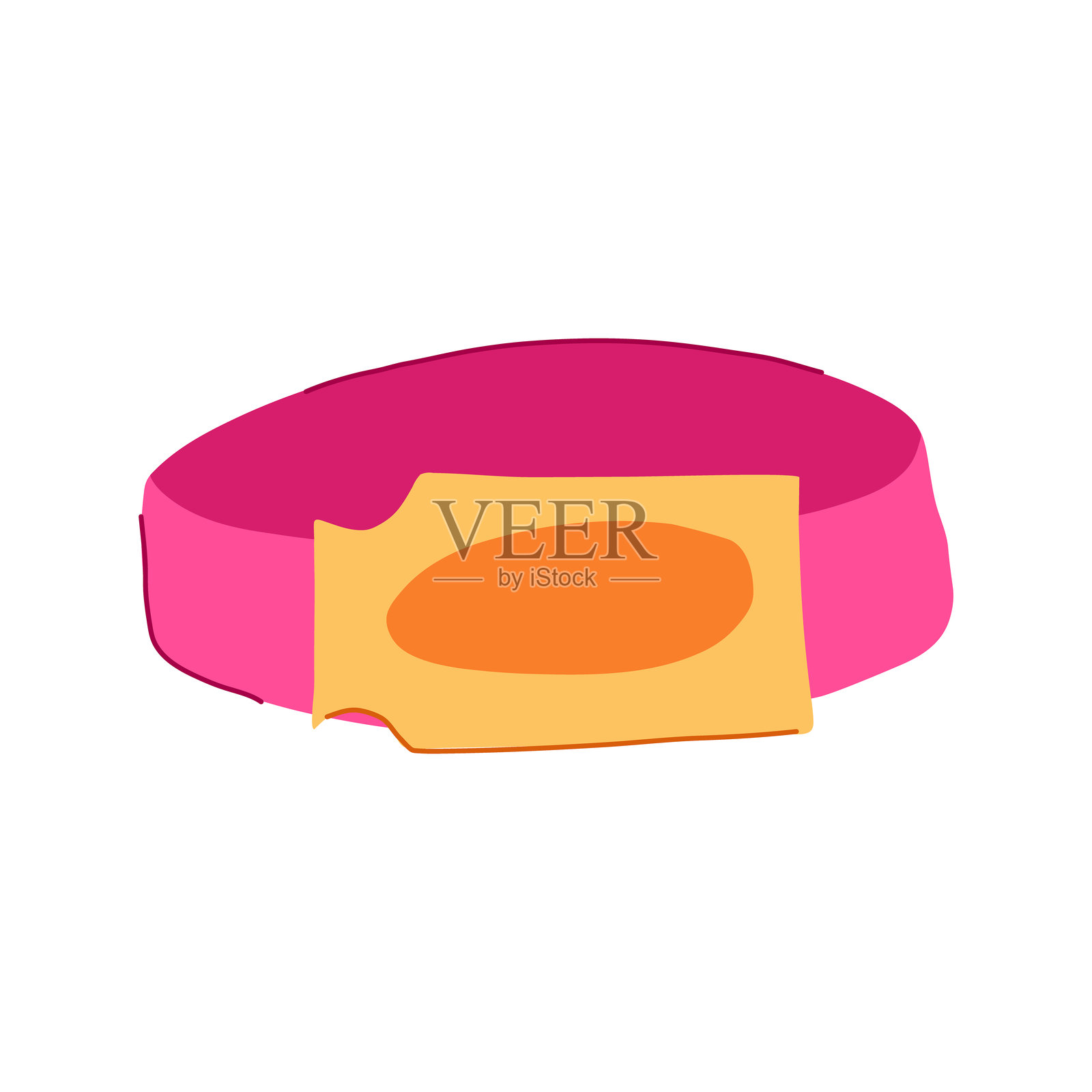 识别活动手环卡通矢量插图插画图片素材