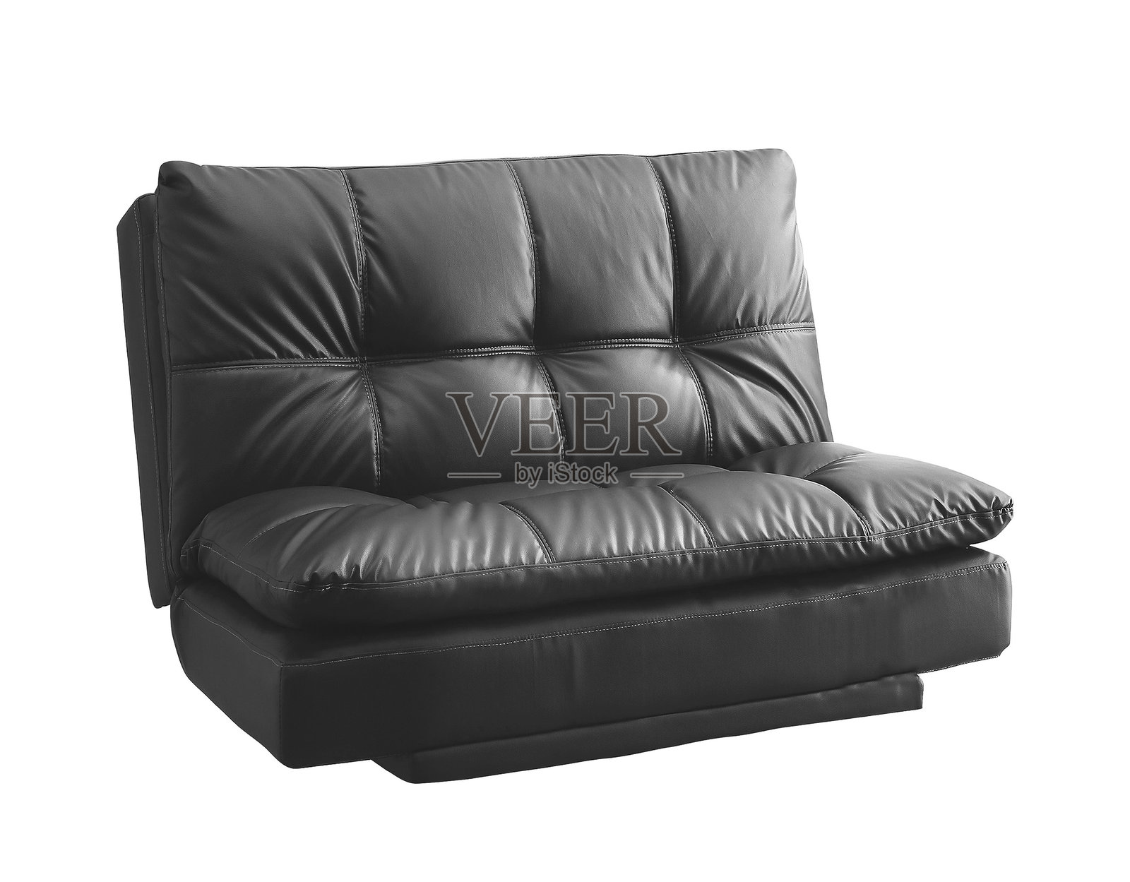 黑色现代沙发孤立摆放照片摄影图片