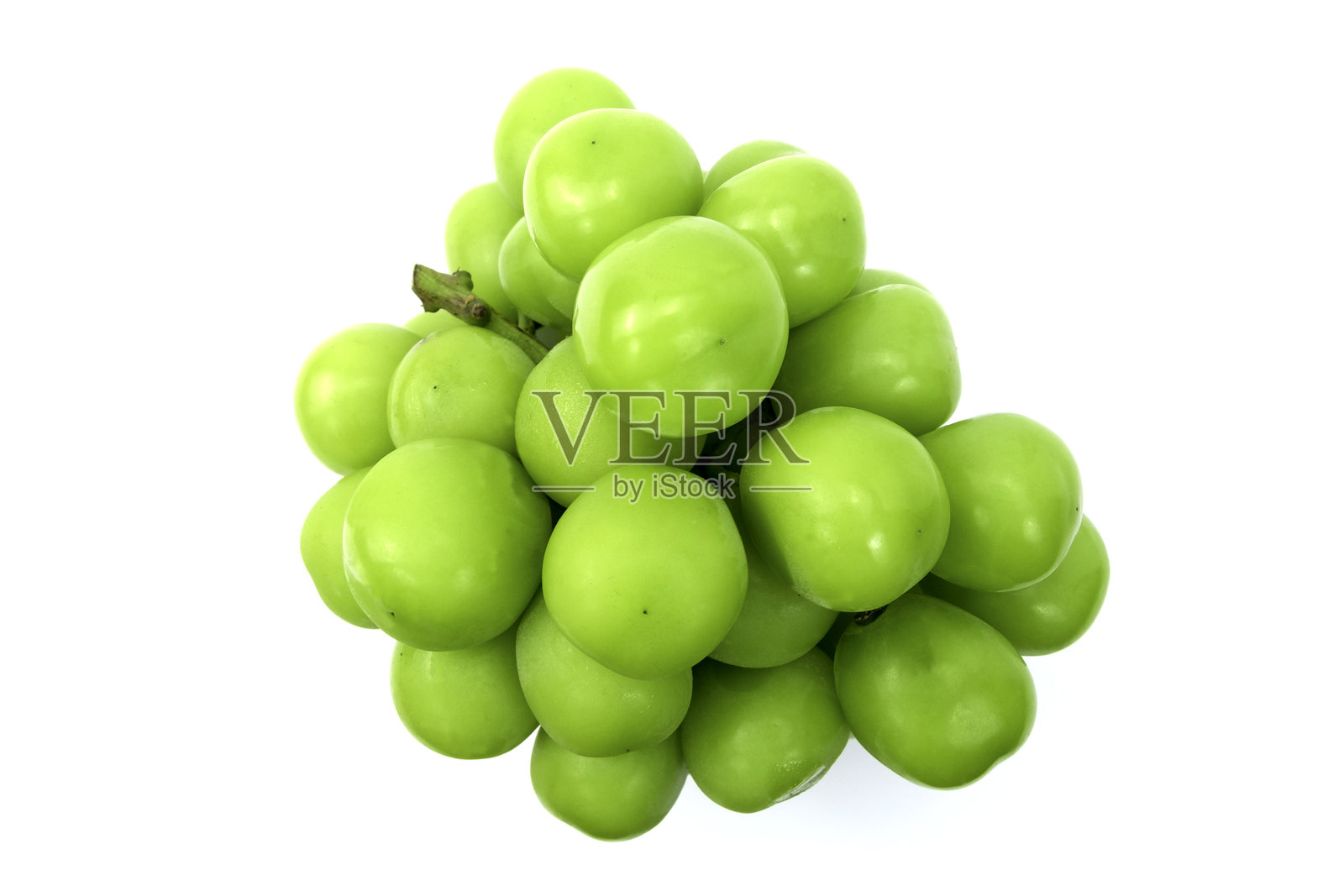 闪光玛斯喀特葡萄是一种二倍体桌面葡萄品种，由日本果树科学研究所（NIFTS）通过将秋津-21与“白南”杂交而成。照片摄影图片