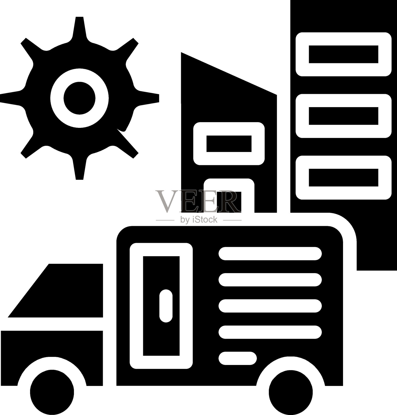 供应链管理图标风格插画图片素材