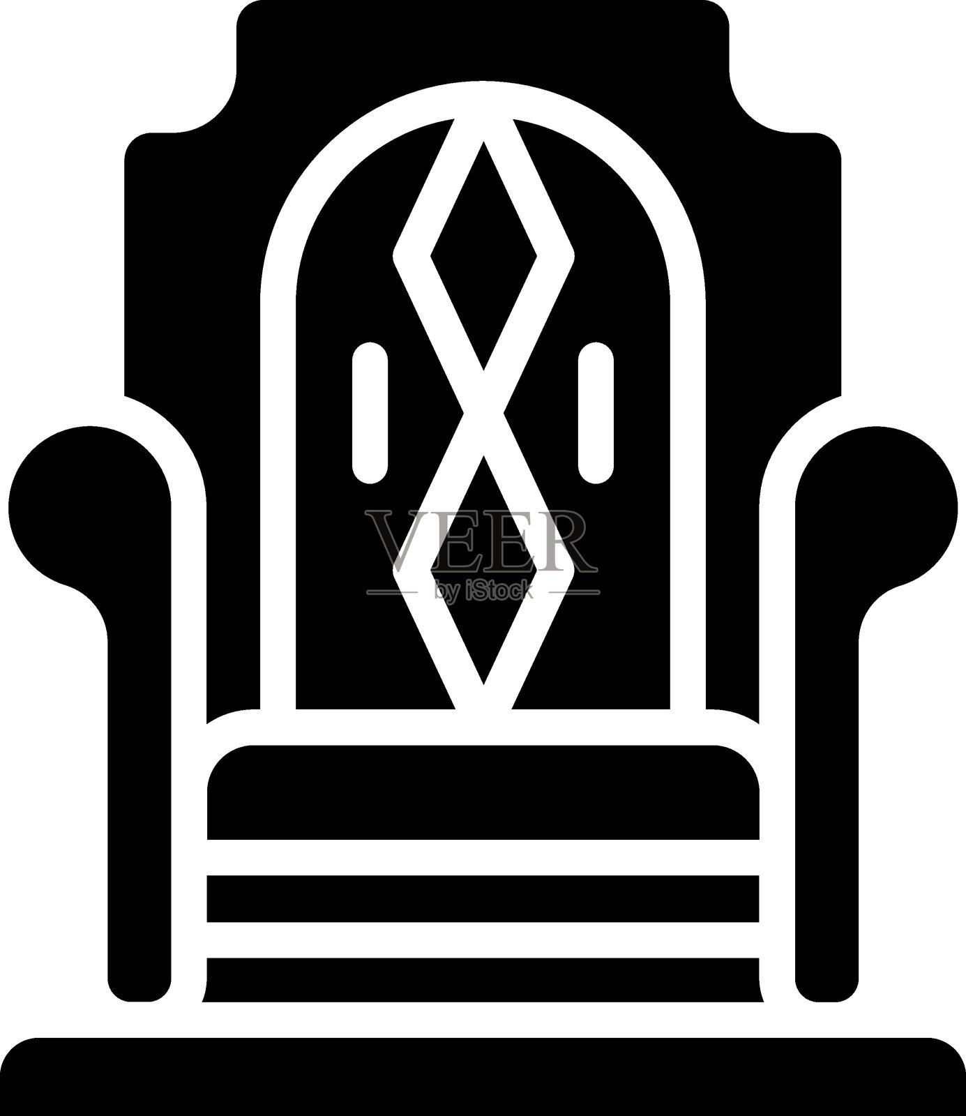 王座图标风格插画图片素材