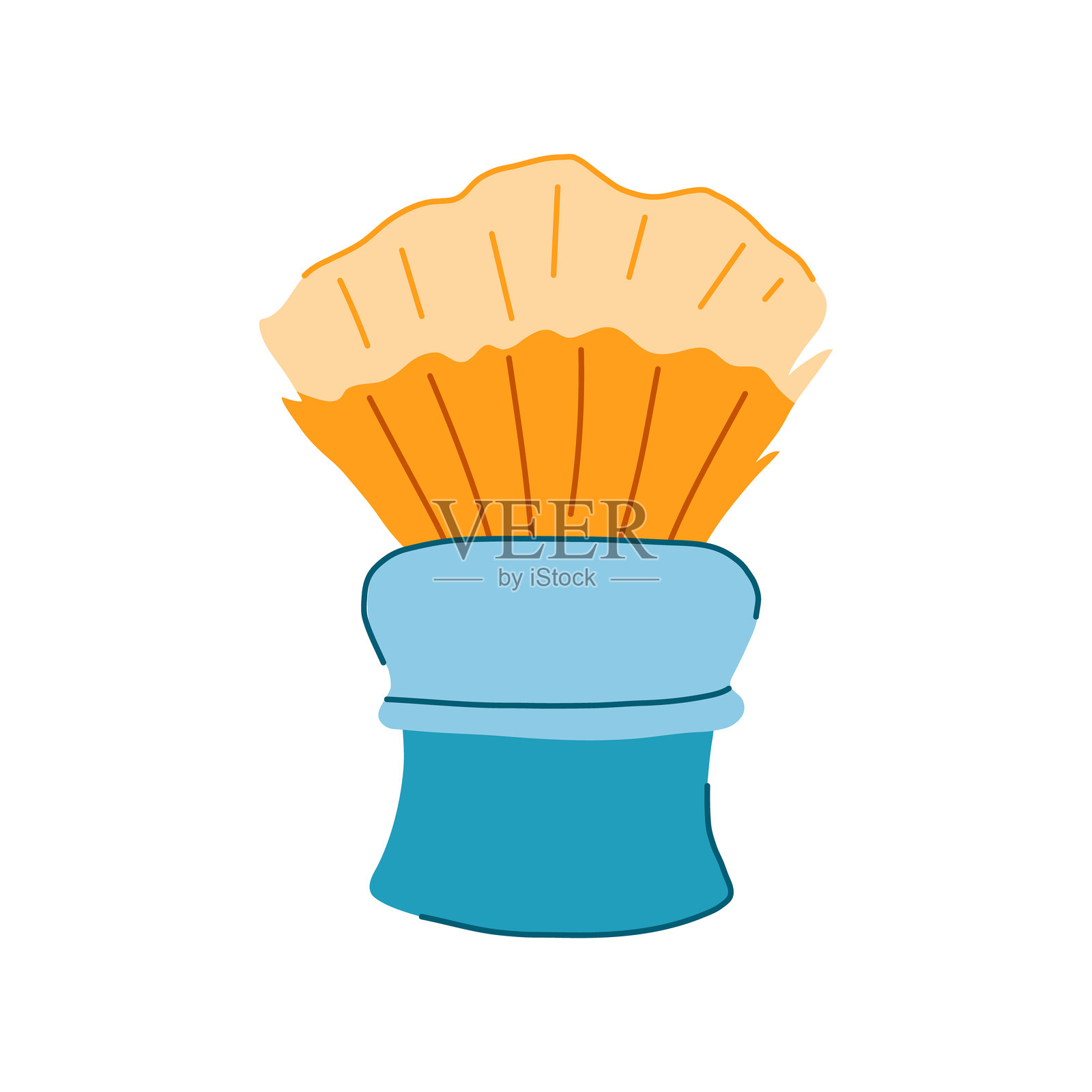 剃须刷卡通矢量插图插画图片素材