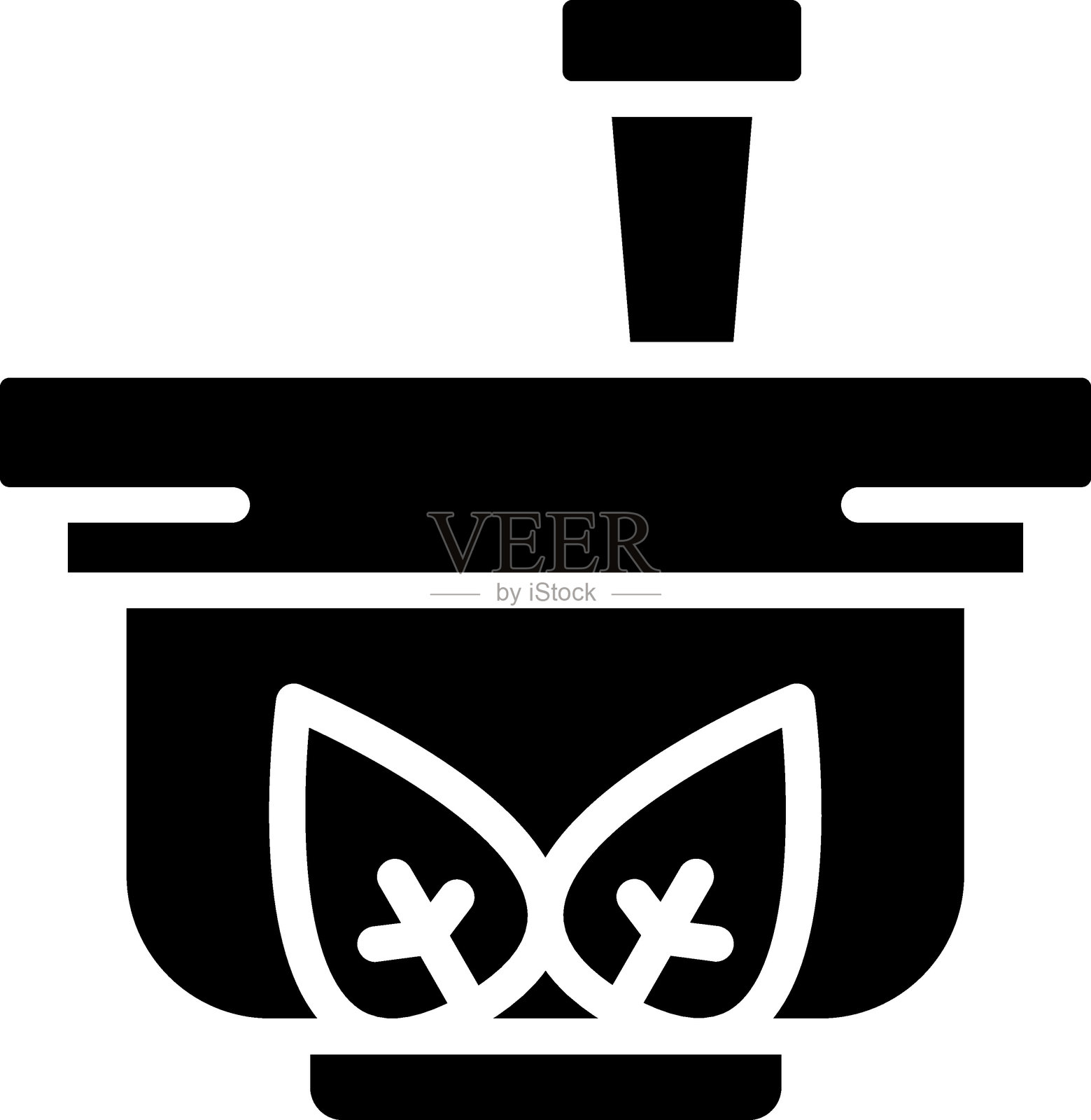 杵和研钵图标风格插画图片素材