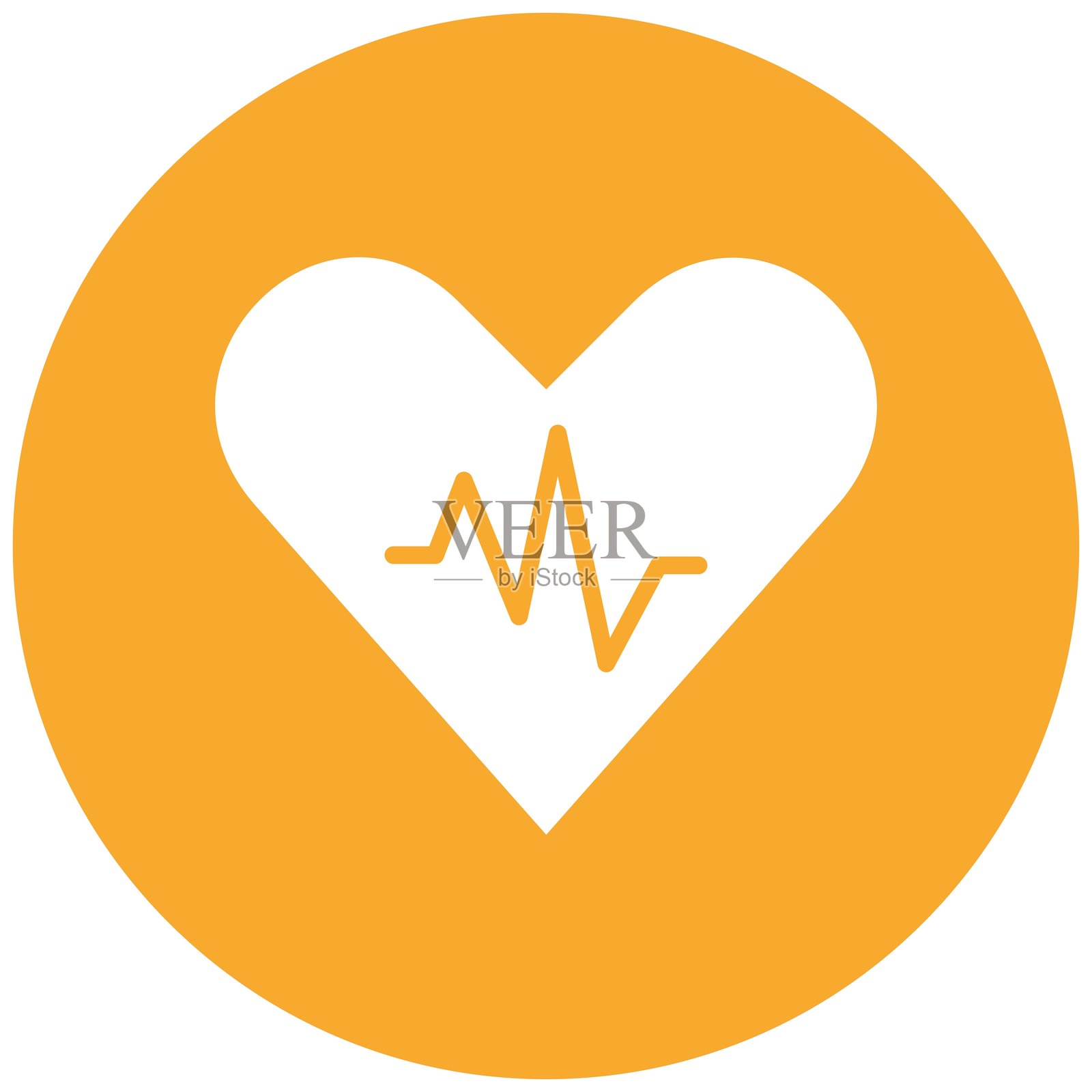 心率矢量图标设计插图插画图片素材