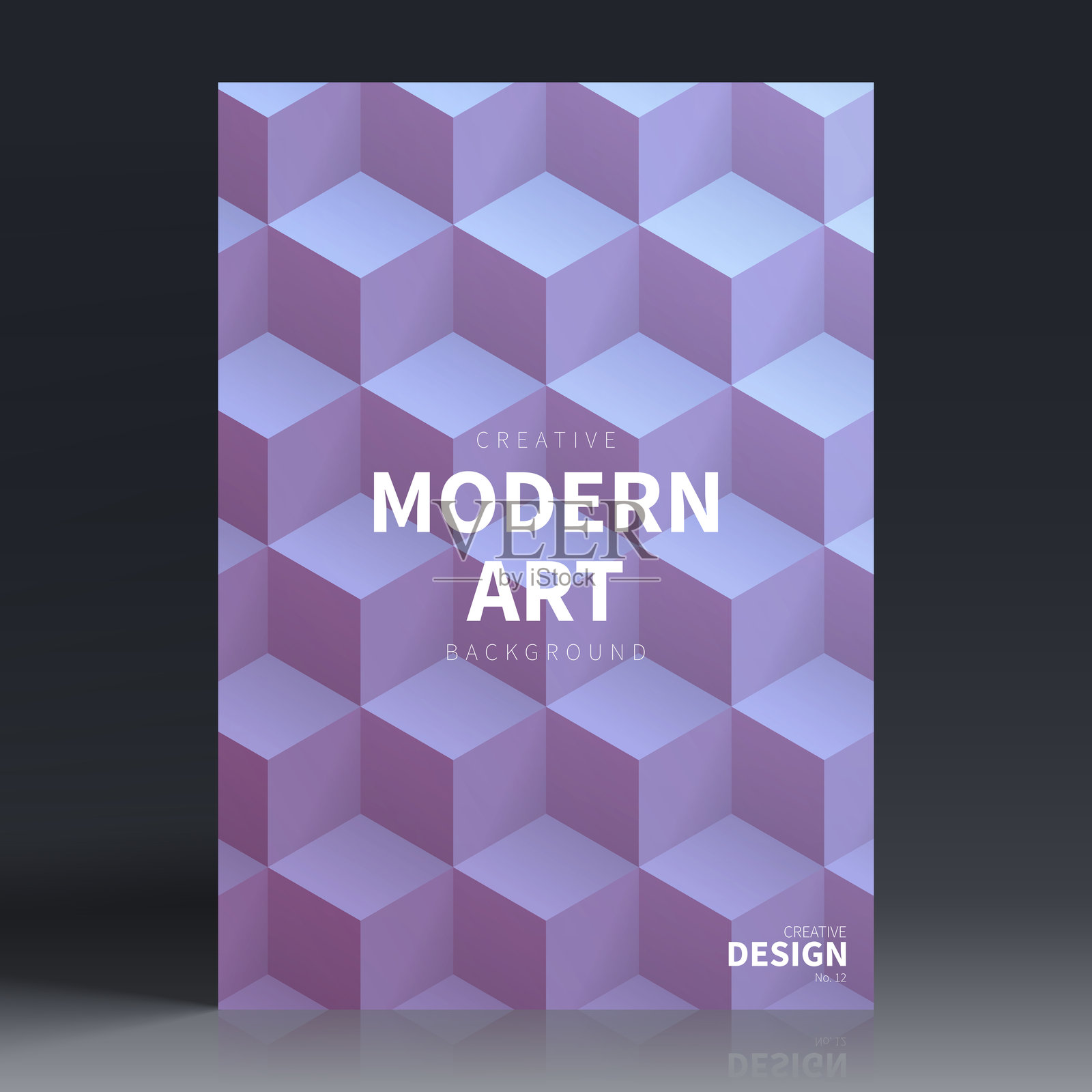 宣传册模板布局，紫色封面设计，商业年度报告，传单，杂志插画图片素材