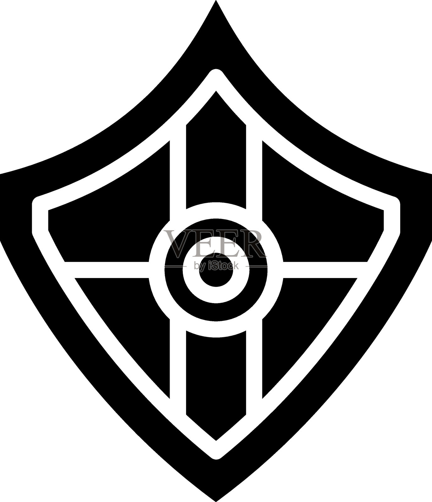 盾牌图标风格插画图片素材