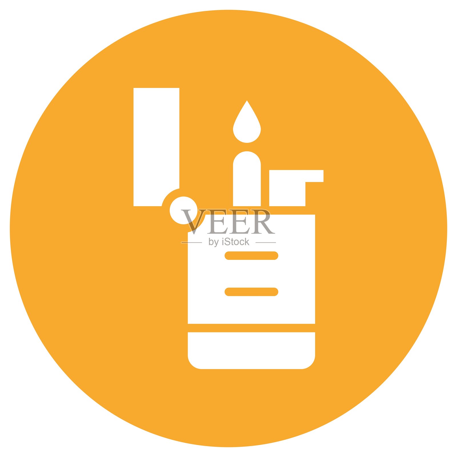 打火机矢量图标设计插图插画图片素材