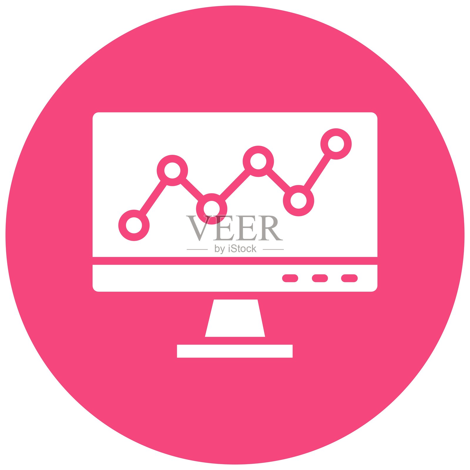 折线图矢量图标设计插图插画图片素材