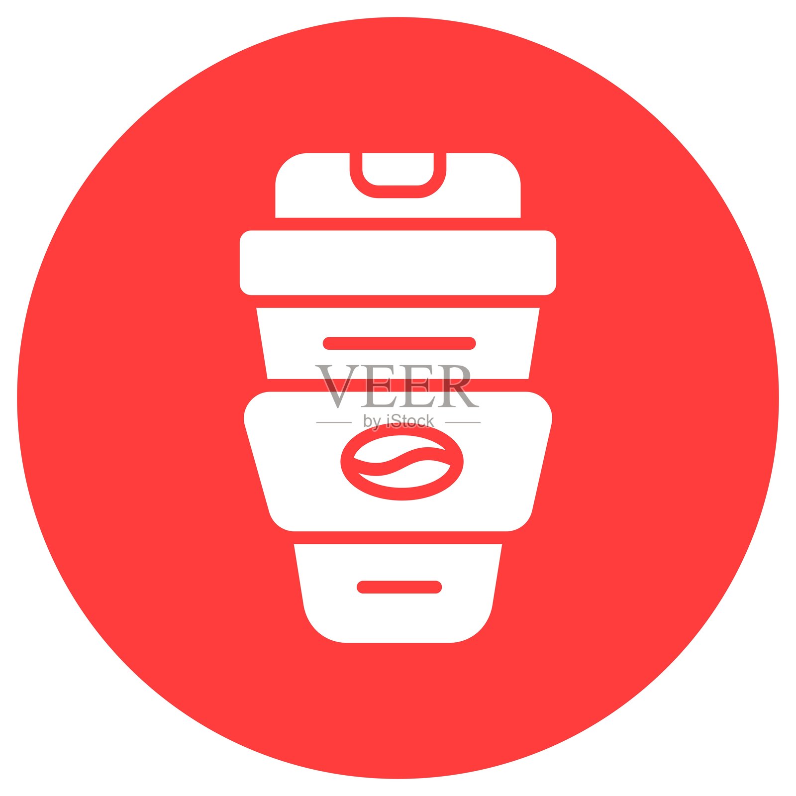 咖啡杯矢量图标设计插图插画图片素材