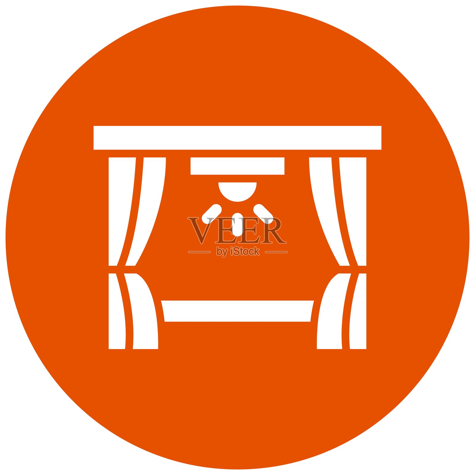 舞台矢量图标设计插图插画图片素材