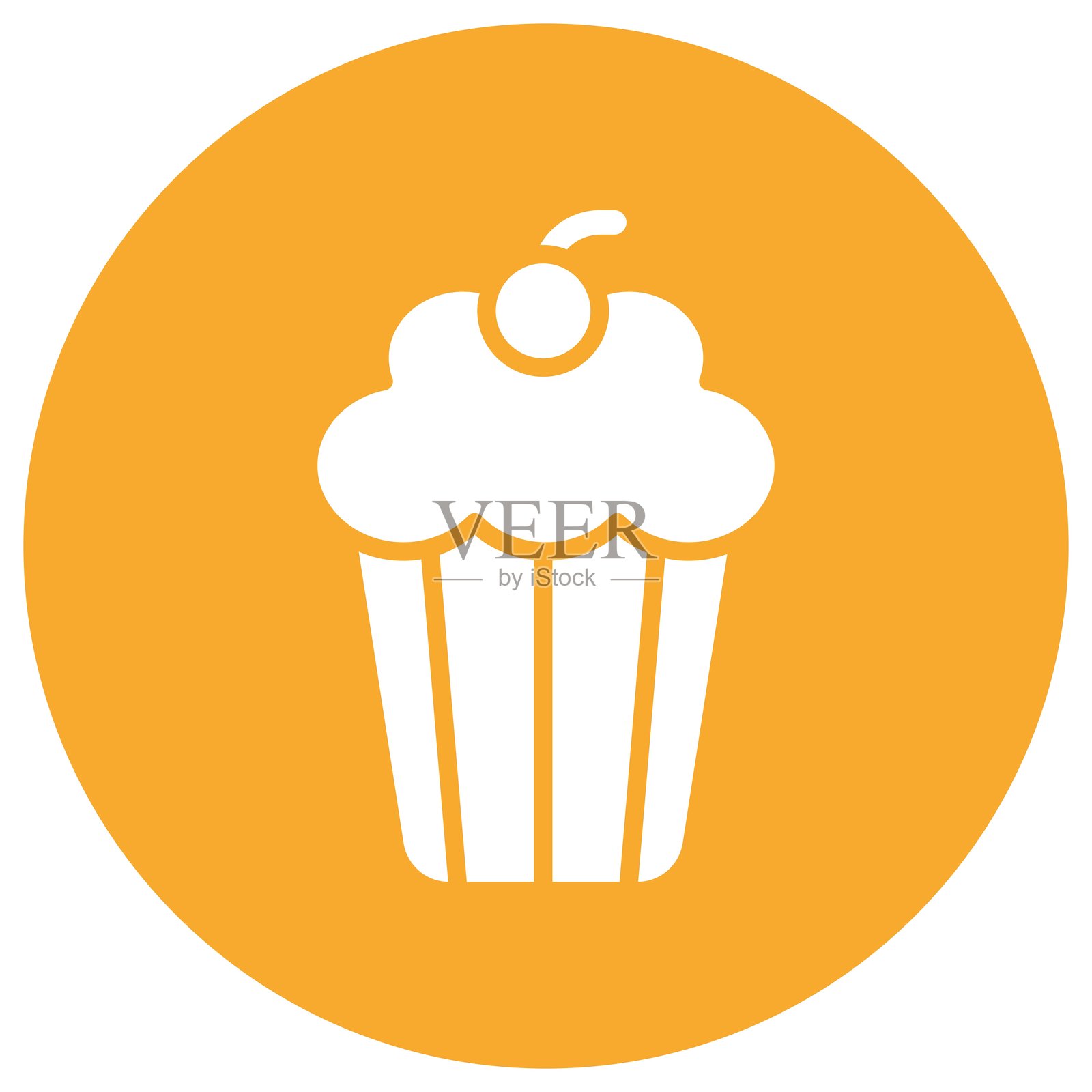 杯子蛋糕矢量图标设计插图插画图片素材