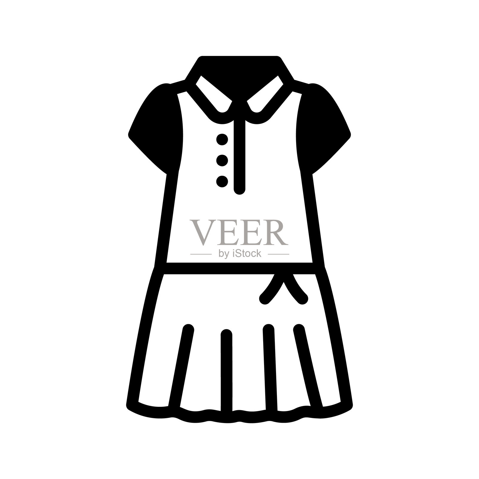 马球裙插画图片素材