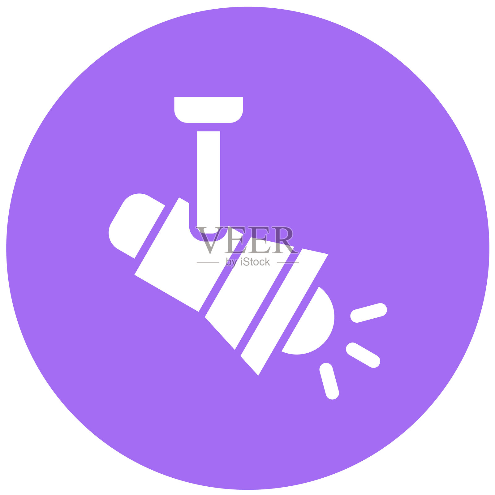 聚光灯矢量图标设计插图插画图片素材