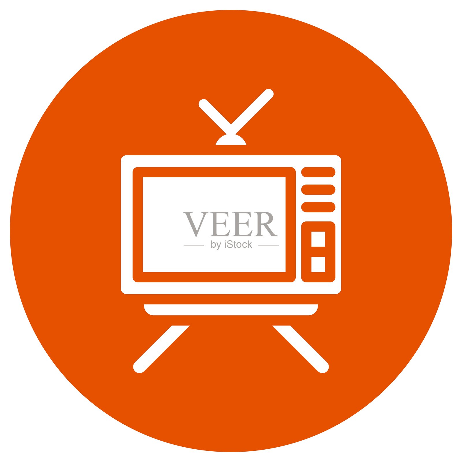 电视矢量图标设计插图插画图片素材