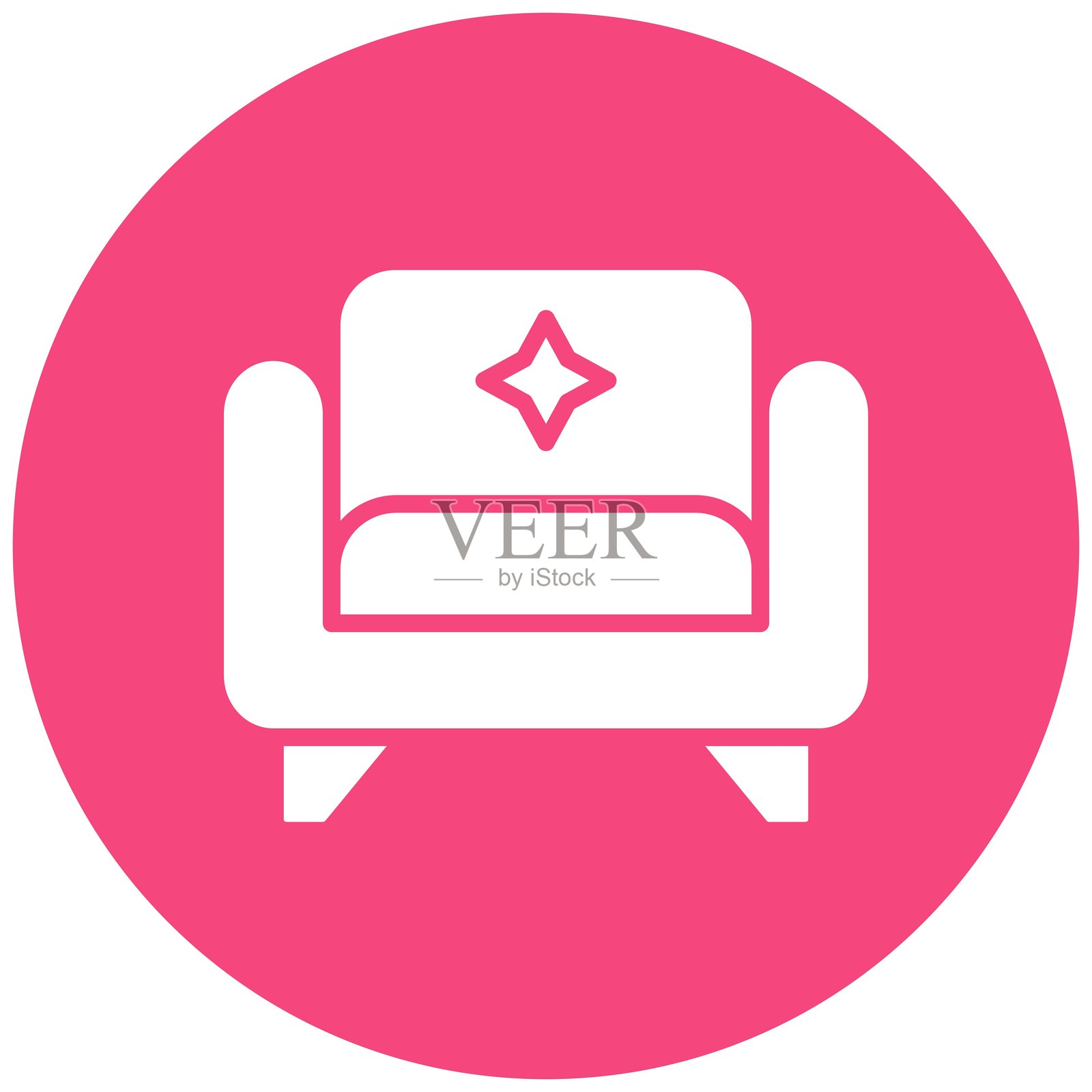 扶手椅矢量图标设计插图插画图片素材