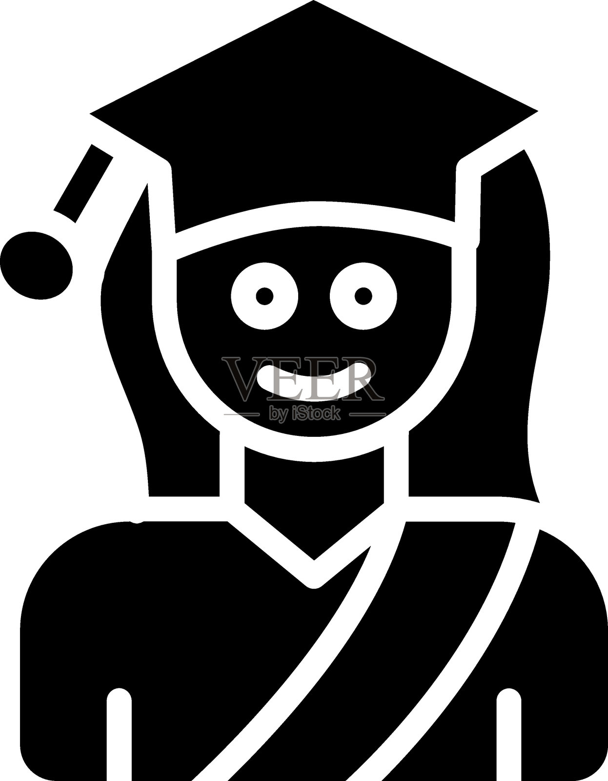 骄傲母亲图标风格插画图片素材