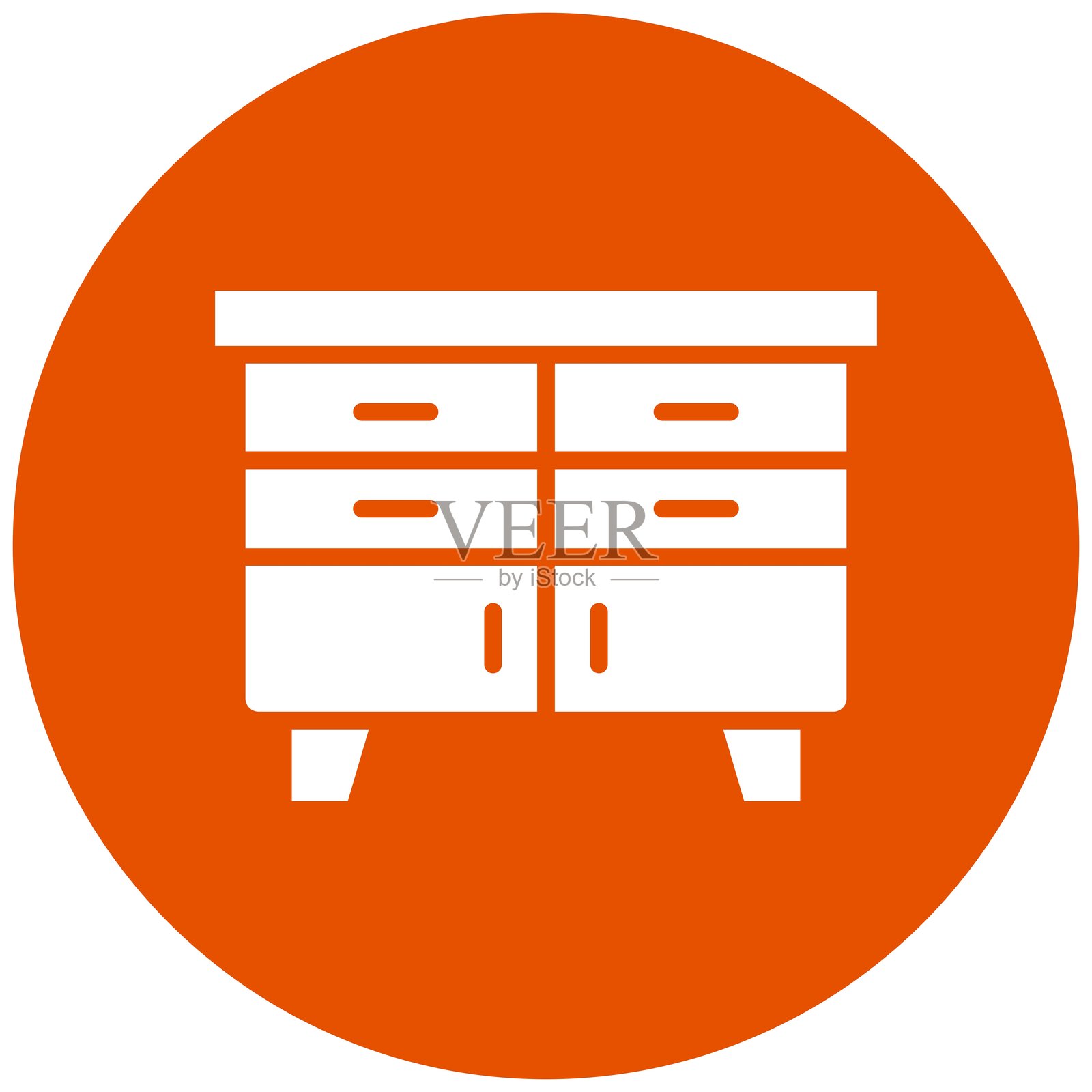 边柜矢量图标设计插图插画图片素材