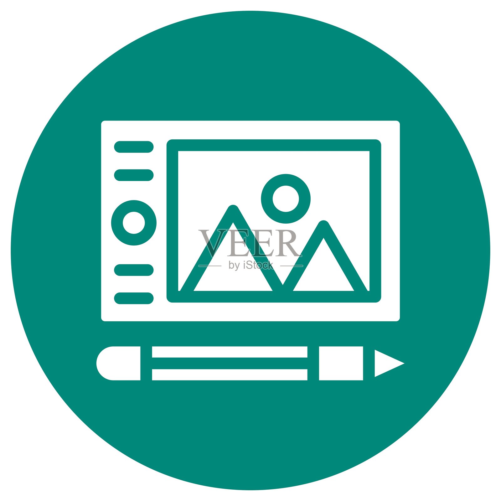 图形平板矢量图标设计插图插画图片素材