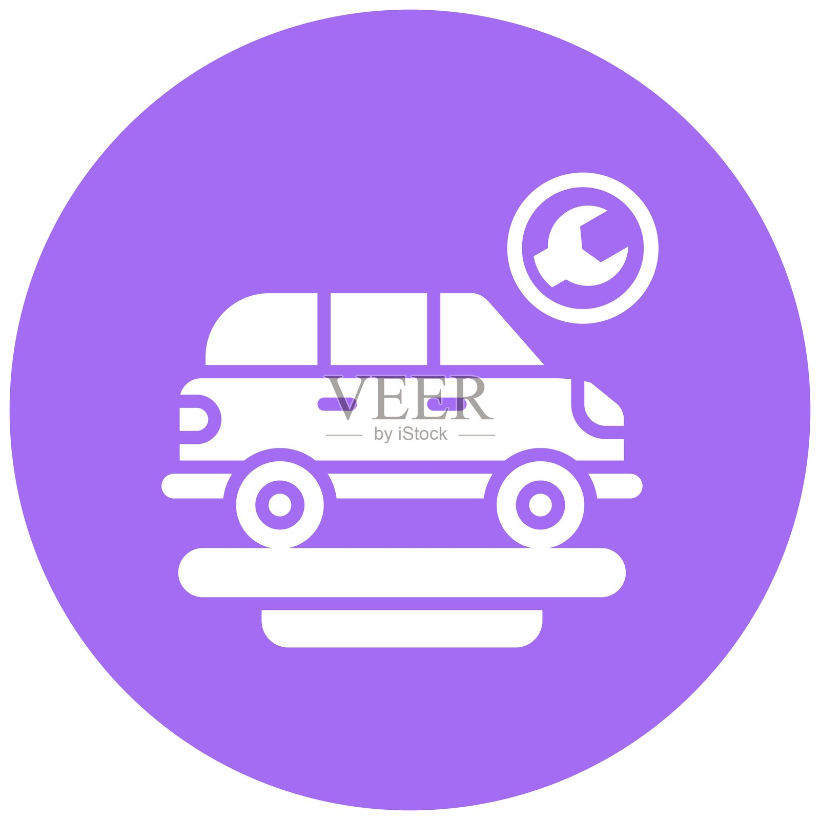 汽车维修矢量图标设计插图插画图片素材