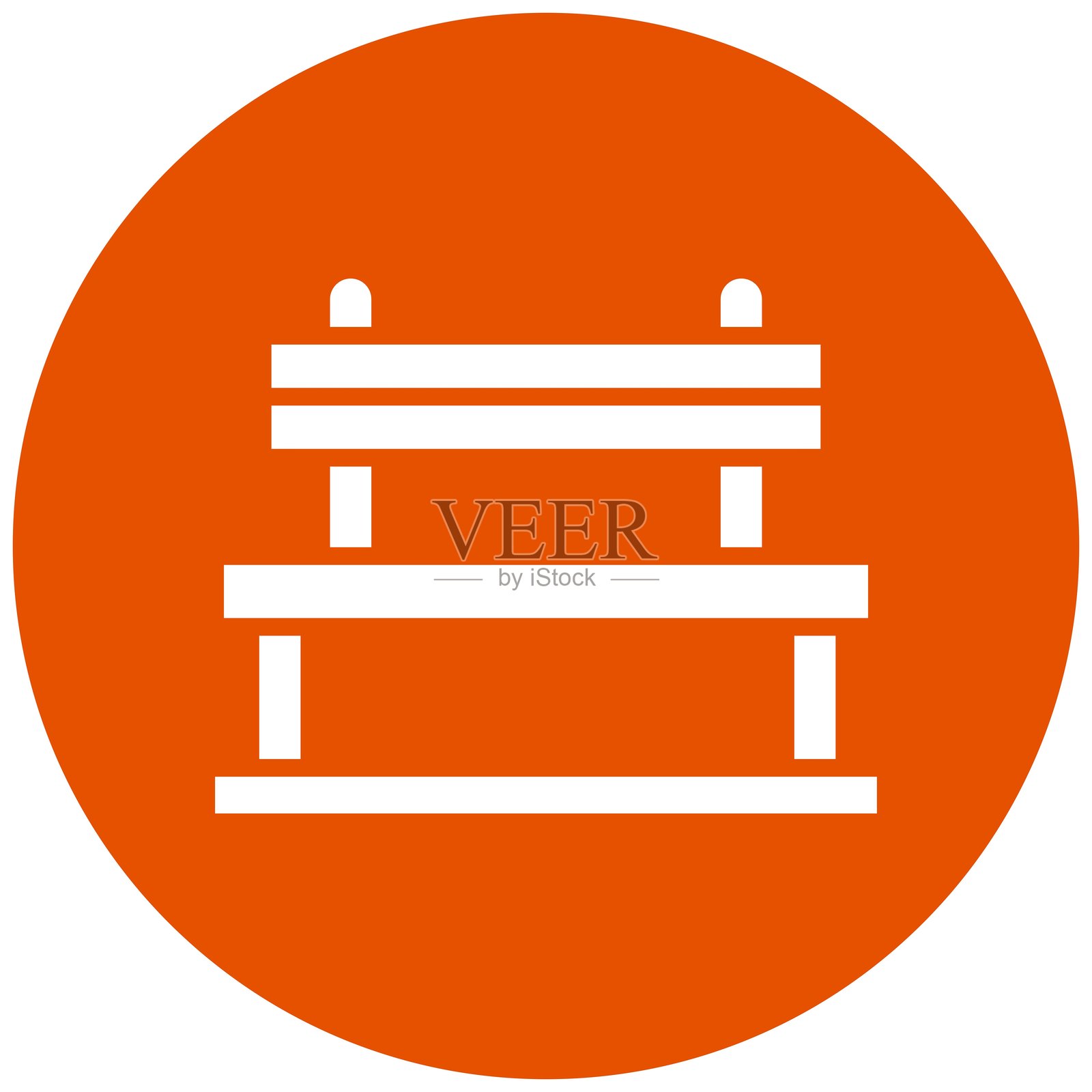 长椅矢量图标设计插图插画图片素材