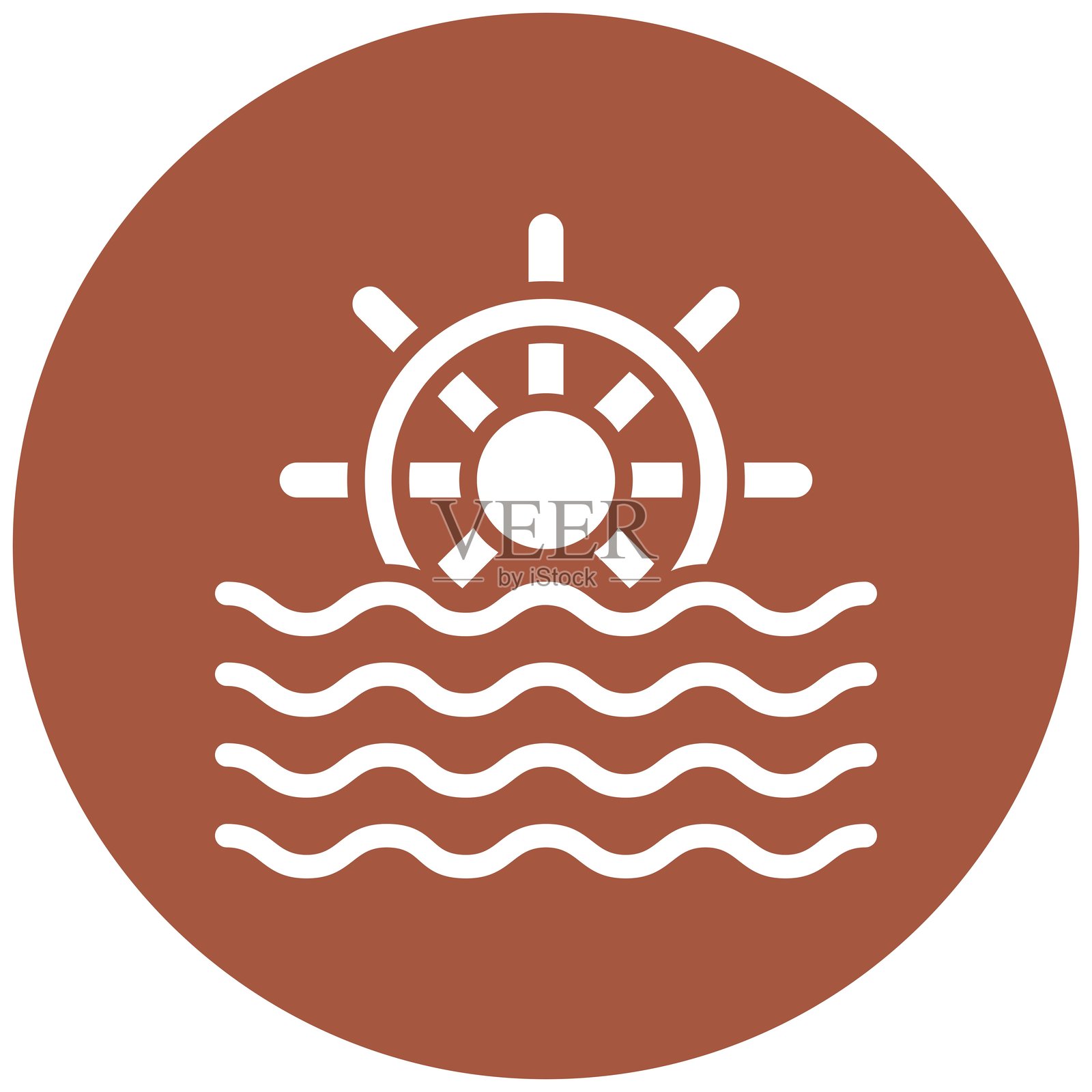 水车矢量图标设计插图插画图片素材