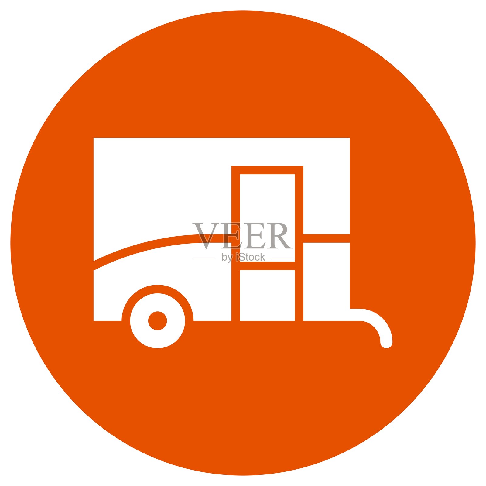 房车矢量图标设计插图插画图片素材