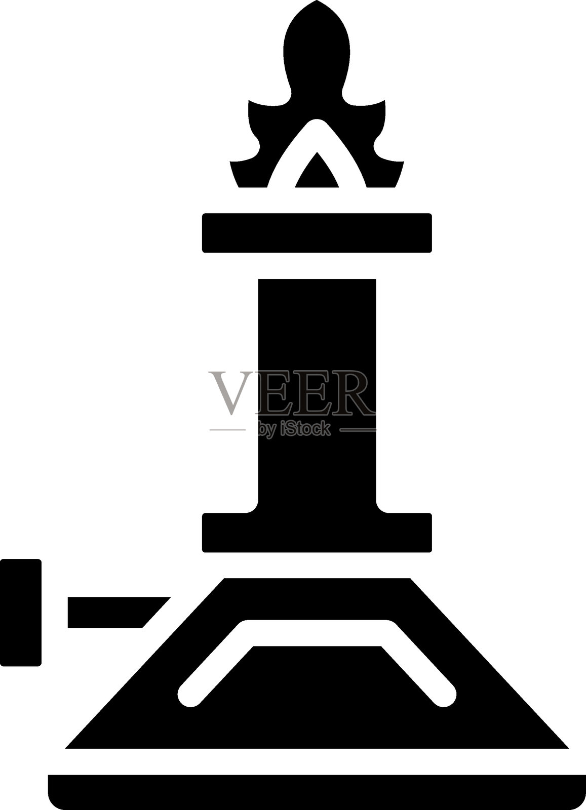 实验室燃烧器图标风格插画图片素材