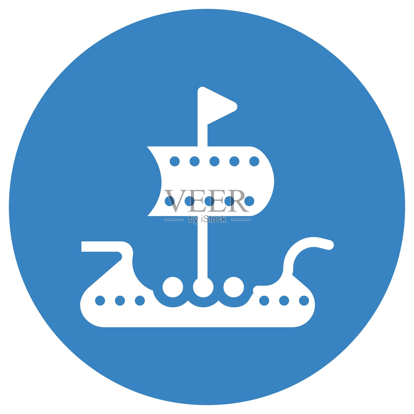 维京船矢量图标设计插图插画图片素材