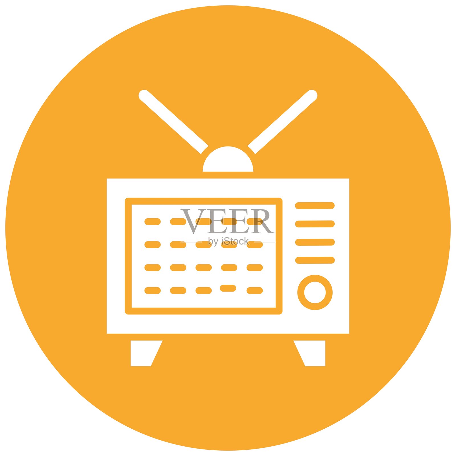 电视矢量图标设计插图插画图片素材