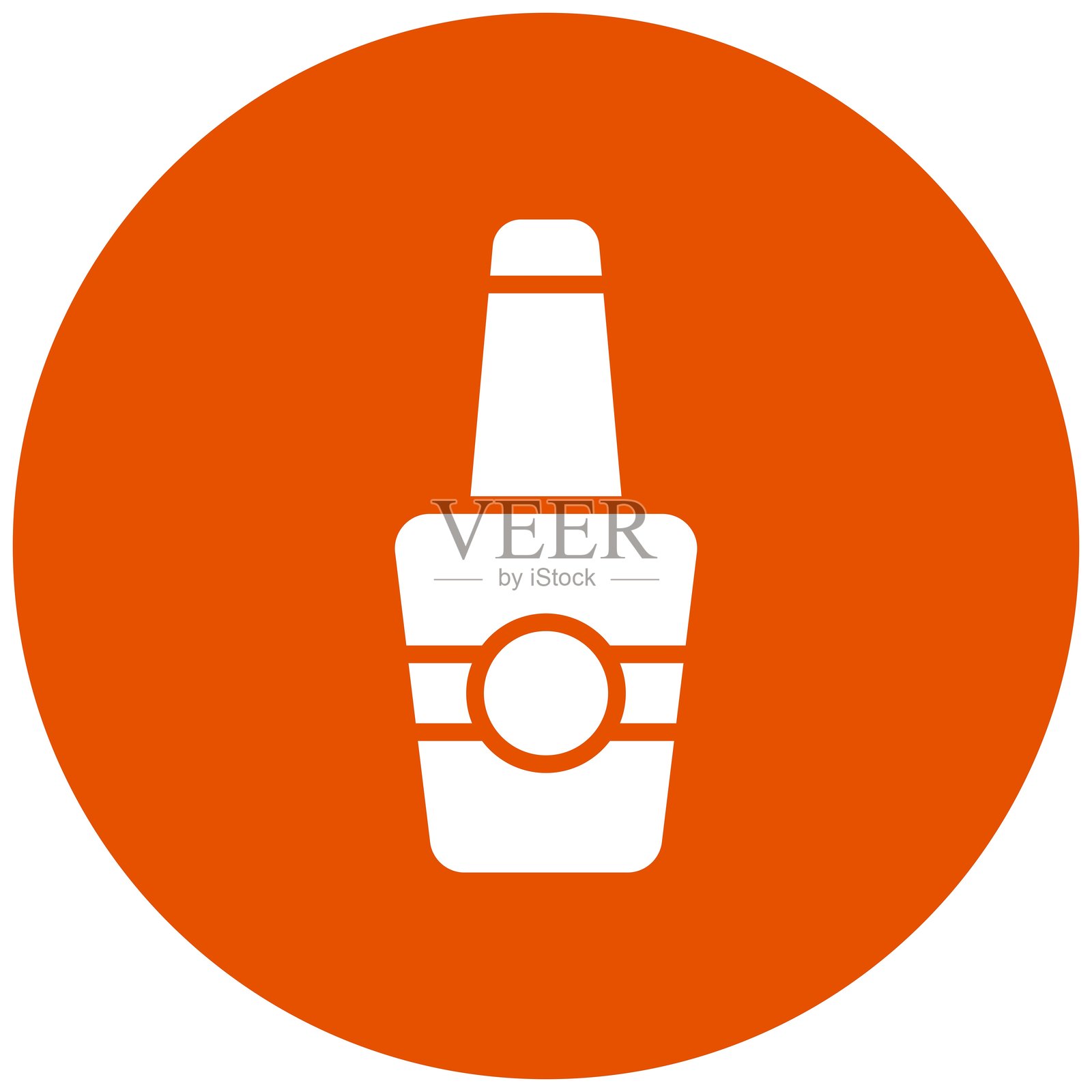 指甲油矢量图标设计插图插画图片素材