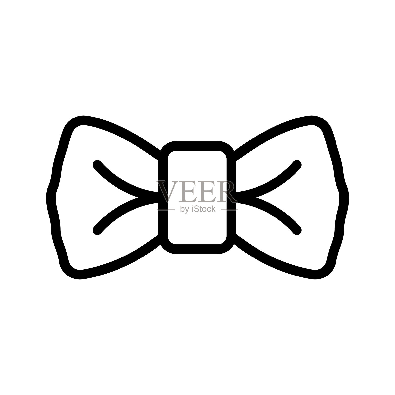 蝴蝶结领带插画图片素材