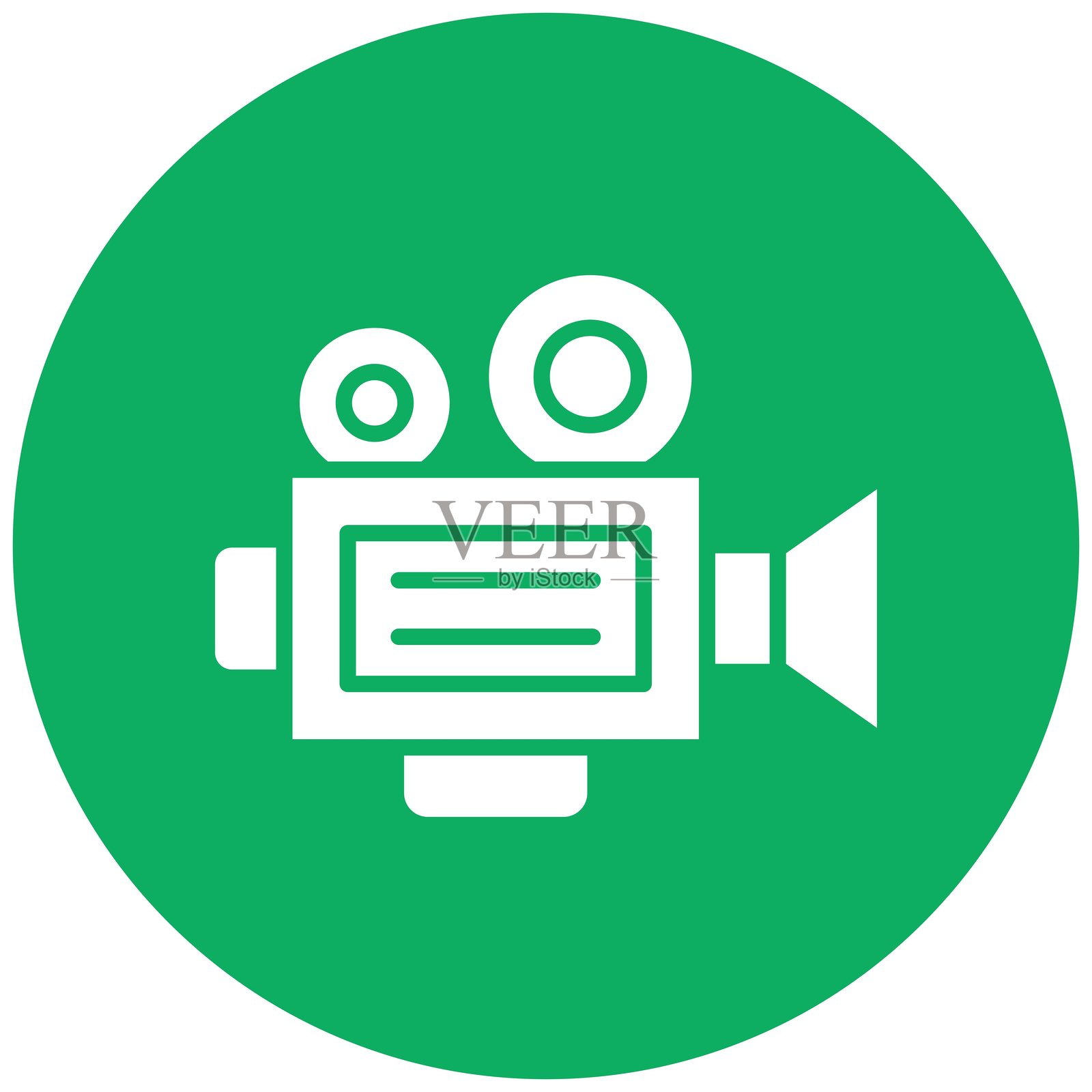 电影摄影机矢量图标设计插图插画图片素材