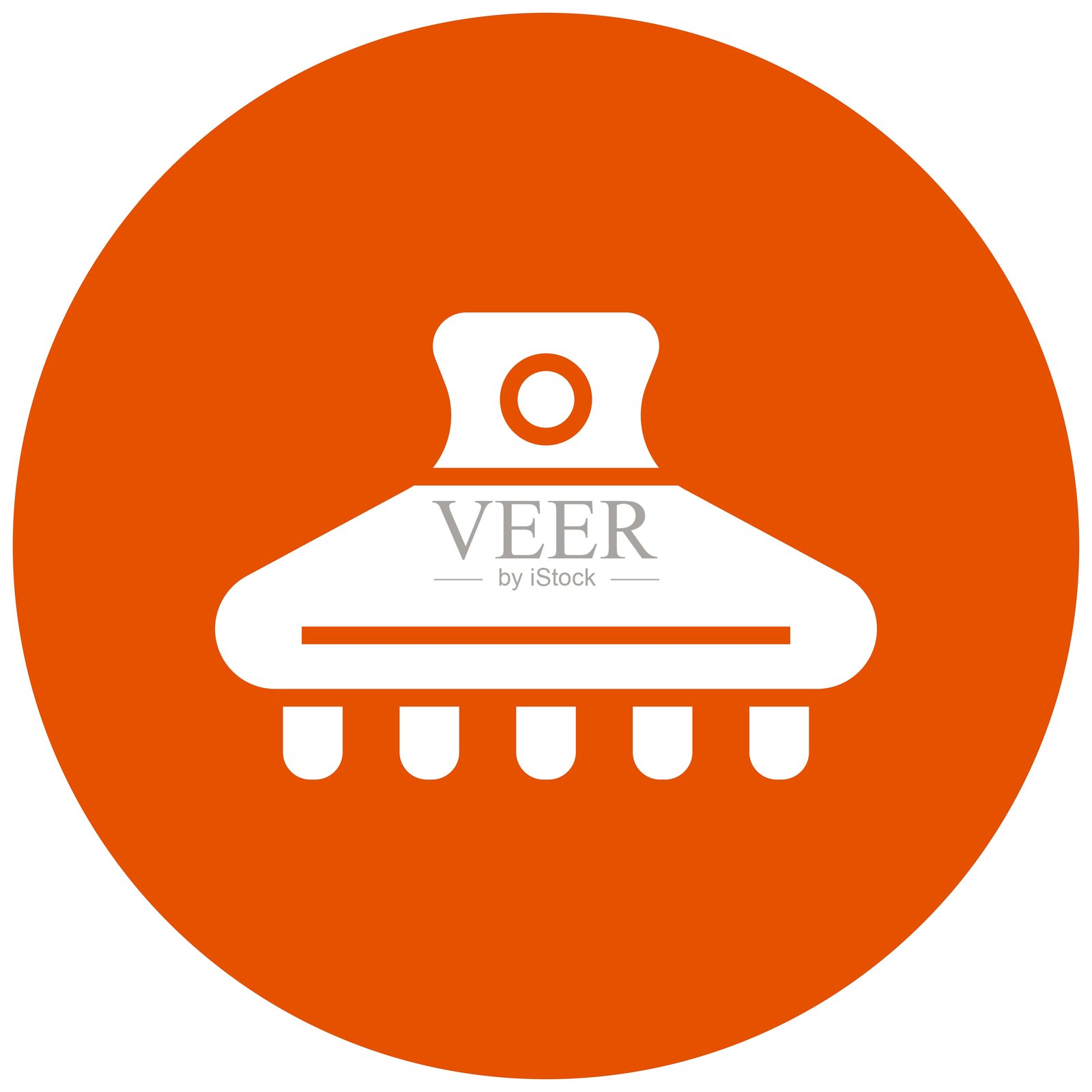 发夹矢量图标设计插图插画图片素材