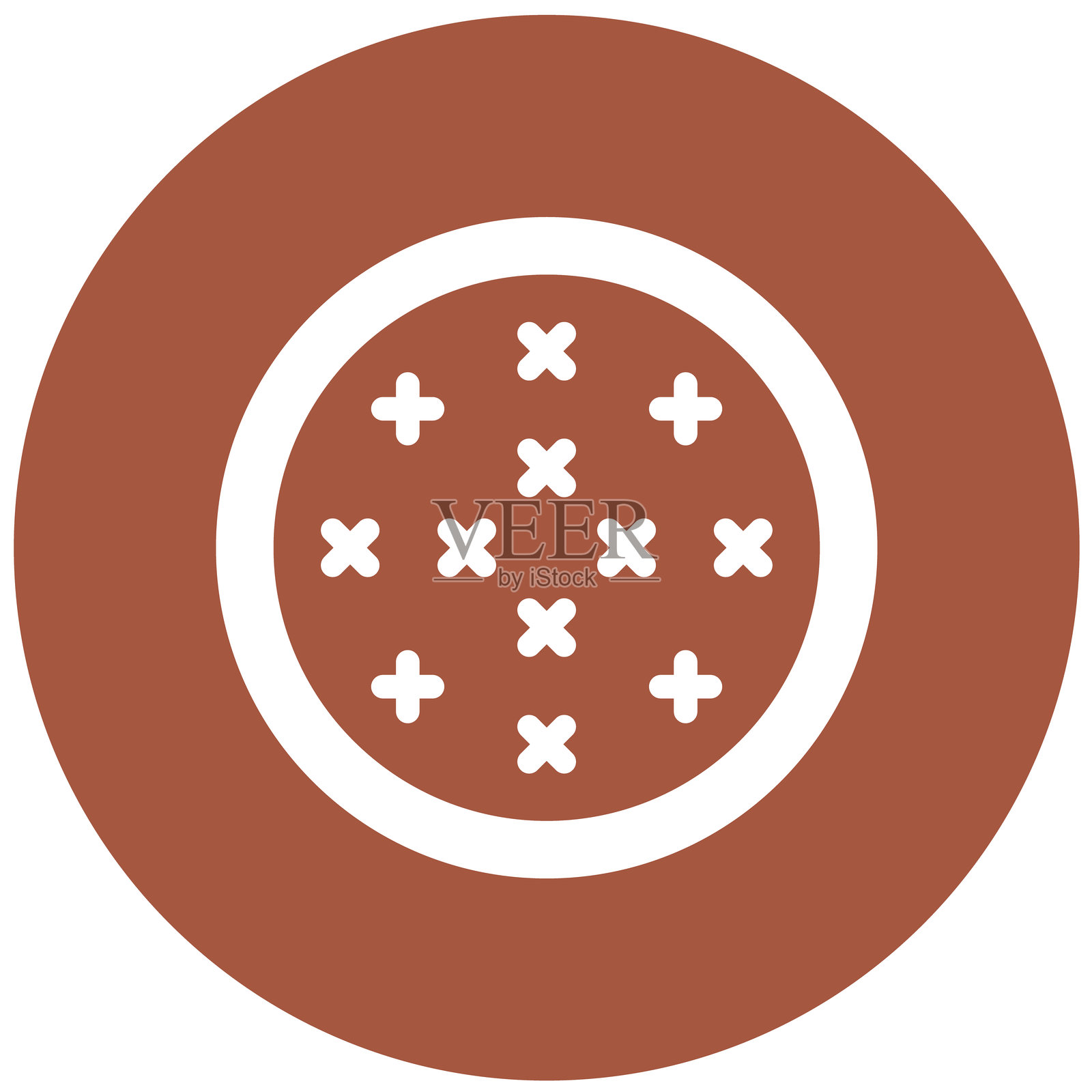 十字绣矢量图标设计插图插画图片素材