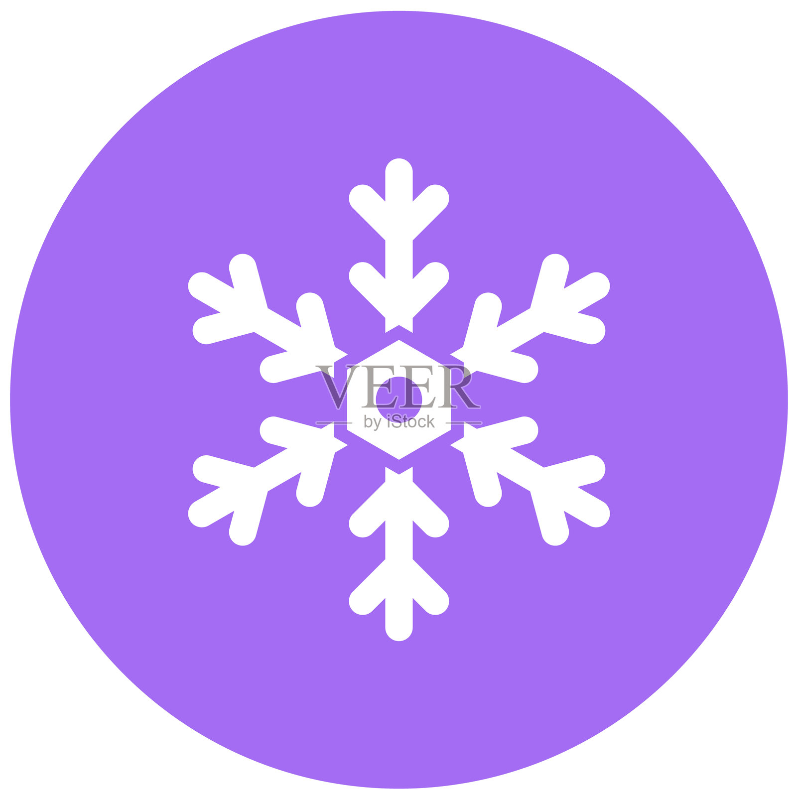 雪花矢量图标设计插图插画图片素材